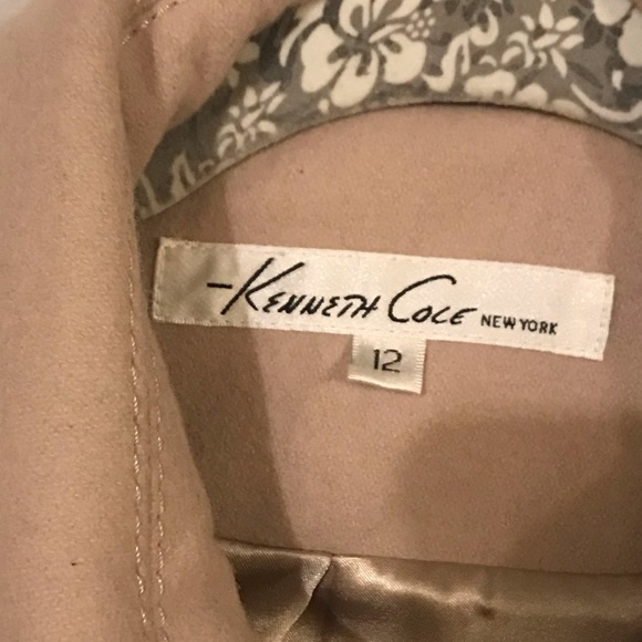 Vintage Kenneth Cole Wool Blend Pea Coat Sz 12 - Picture 4 of 10